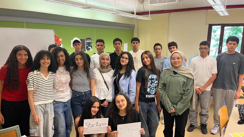 Participants building on Startopia Challengers at the American University in Cairo bootcamp